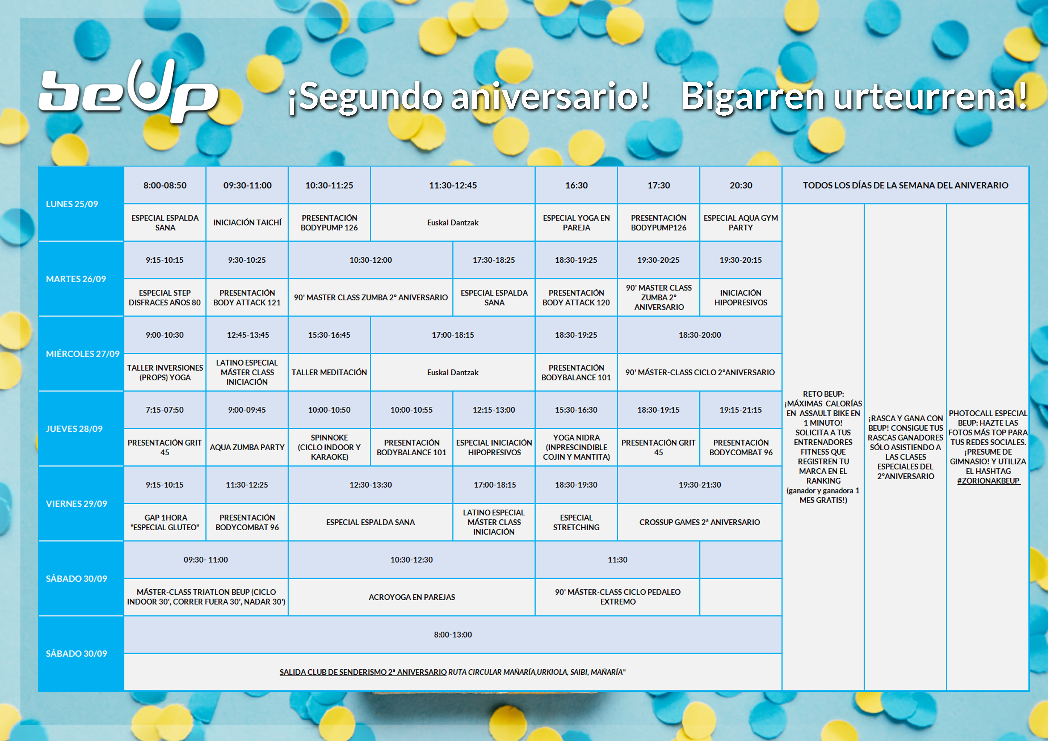 Actividades del II Aniversario